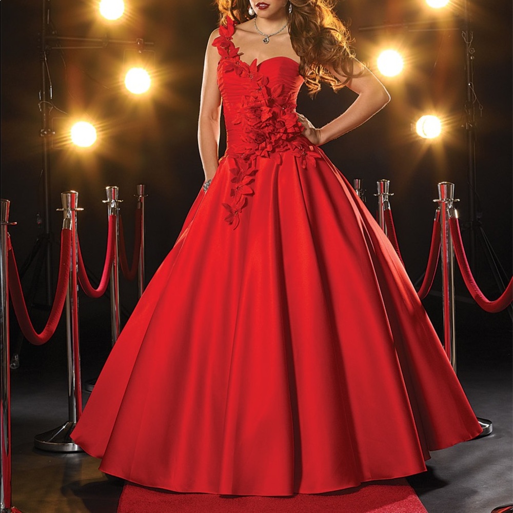 Red Corset Ballgown